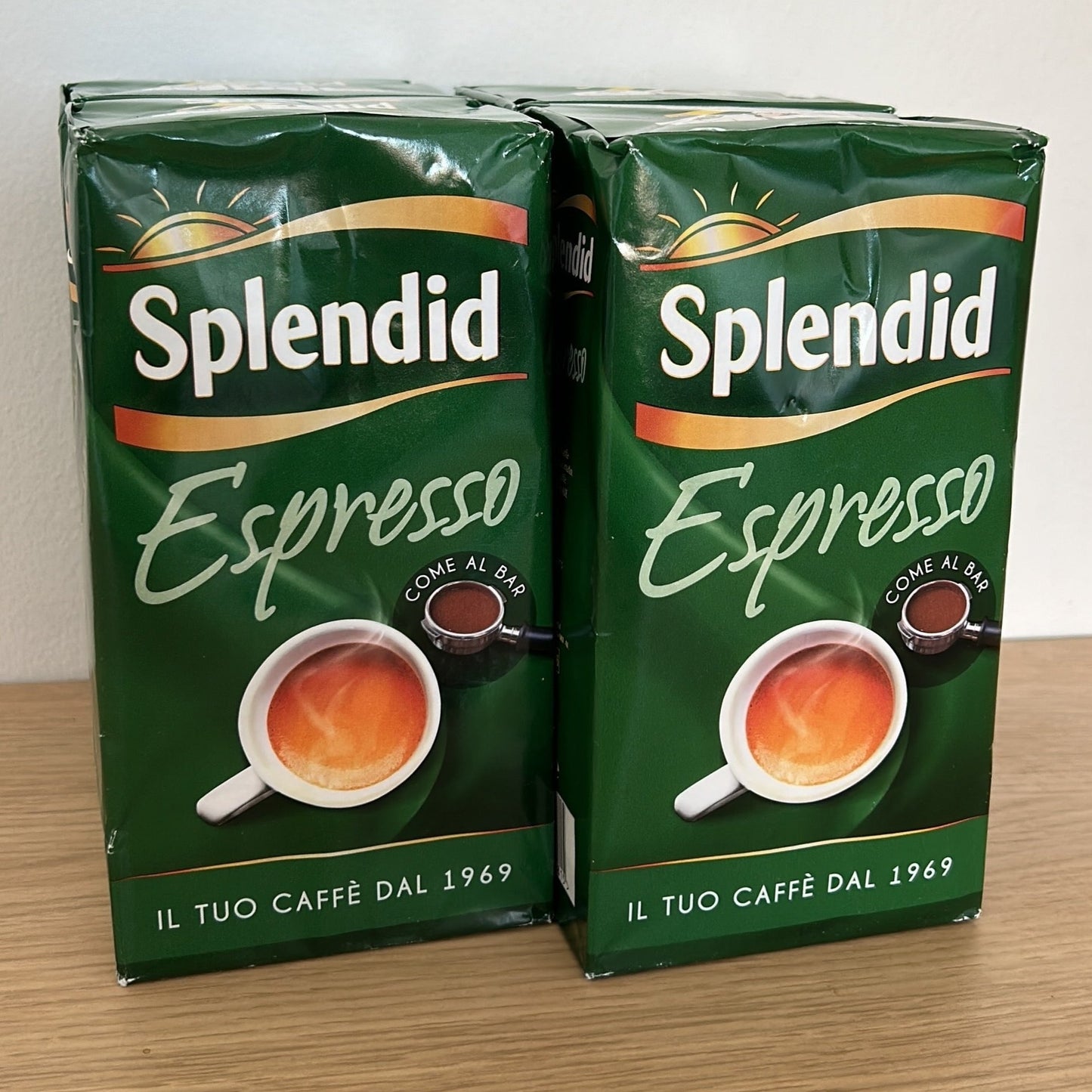 Scadenza 28/7/2024 - Splendid Caffè Macinato Espresso. 4 pack da 500g (Totale 2 Kg)