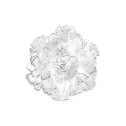 Slamp Veli Ceiling/wall White - Lampada da parete o soffitto di design realizzata a mano dalle forme avvolgenti e sinuose. Taglia Medium.