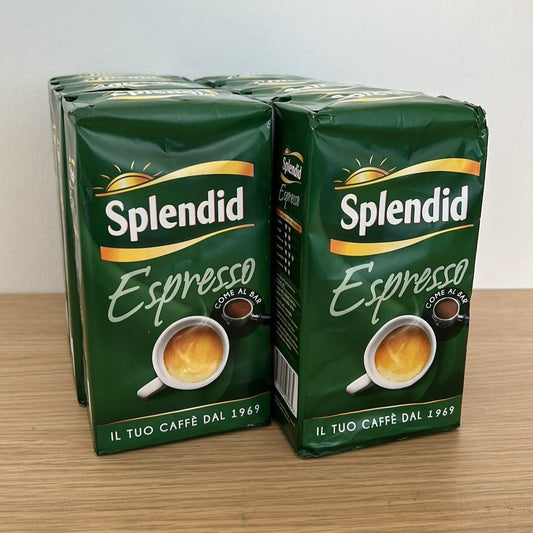 Splendid Caffè Macinato Espresso - 8 pack da 250g (Totale 2 Kg)
