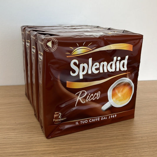 Splendid Caffè Macinato Gusto Ricco - 8 pack da 250g (Totale 2 Kg)