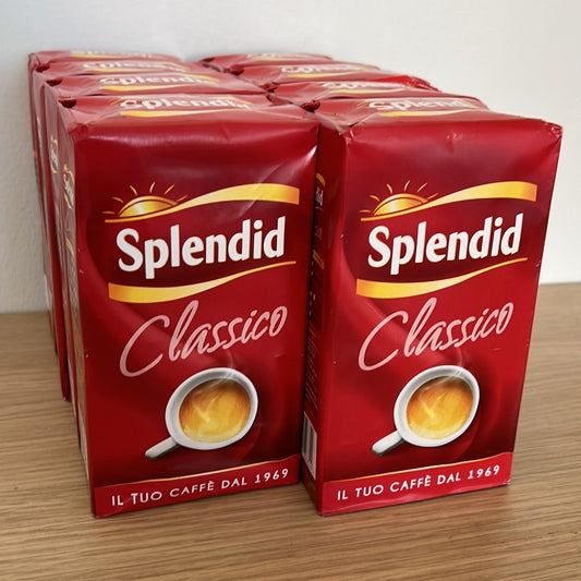Splendid Caffè Macinato Classico - 8 pack da 250g (Totale 2 Kg)