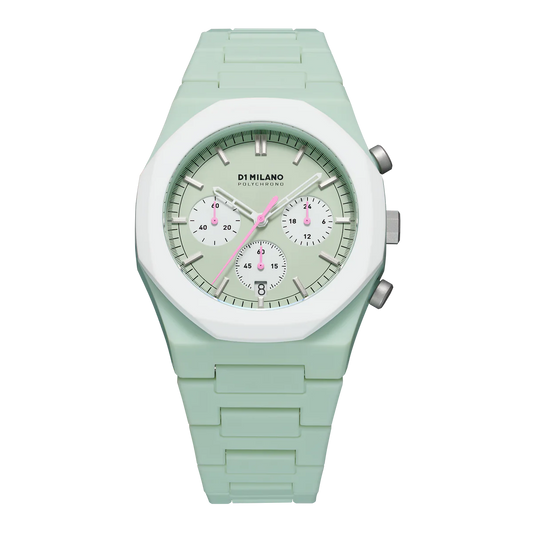 Orologio D1 Milano Green Blast Polychrono 40.5mm Modello PHBJ02